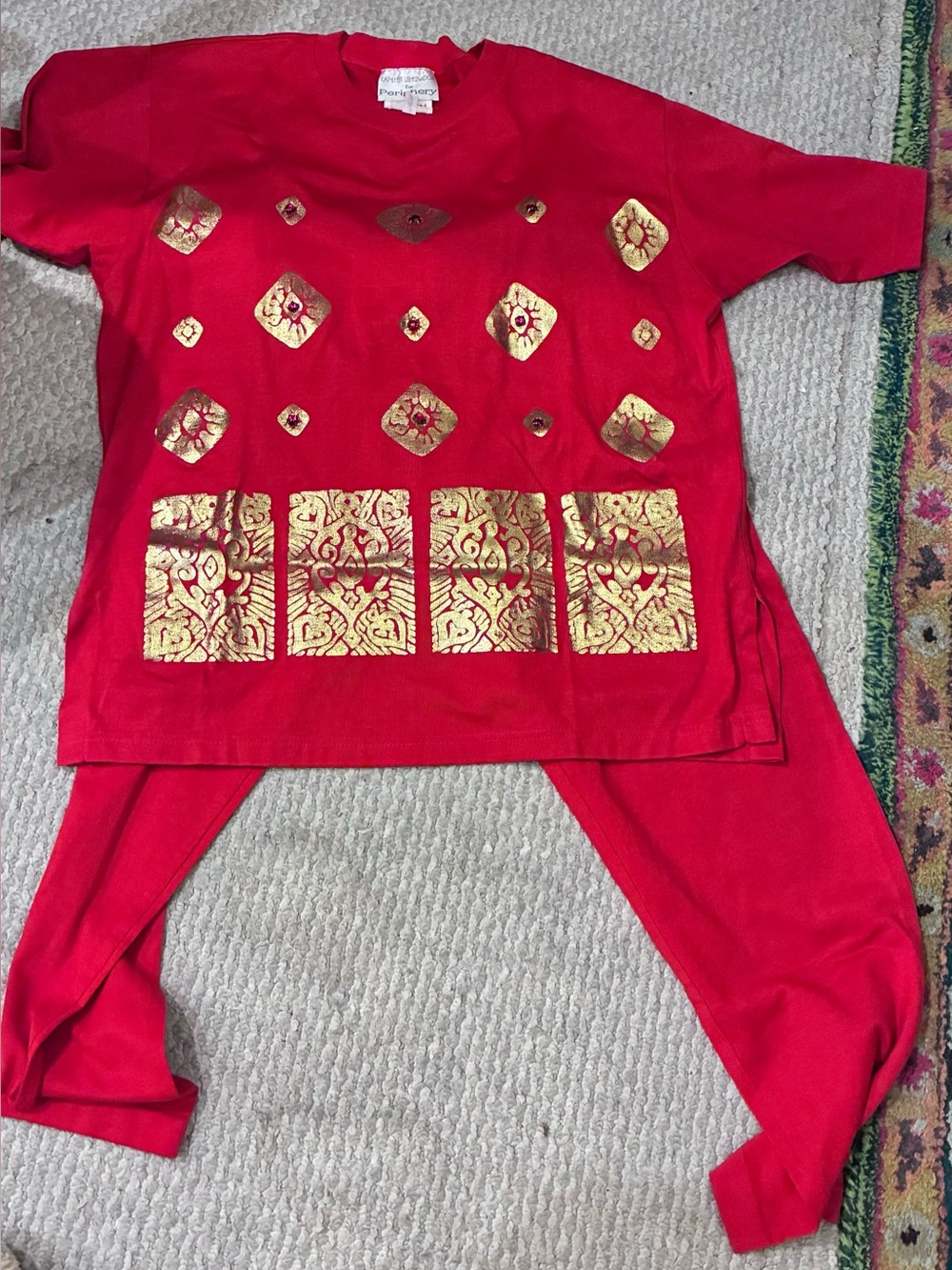True vintage neiman Marcus beaded set size medium preloved